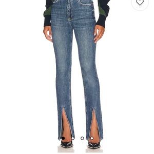 pistola Medium Blue Bootcut Jeans with Front Ankle Slits